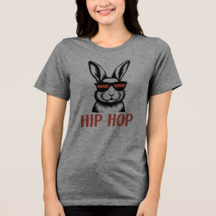 Easter Bunny Hip Hop Graphic Tri-Blend Shirt