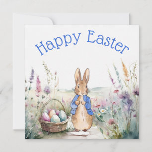 Easter bunny holiday card