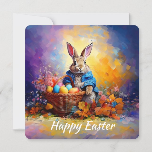Easter Bunny  Holiday Card (Front)