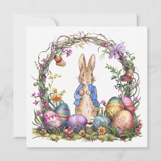 Easter Bunny Holiday Card (Front)