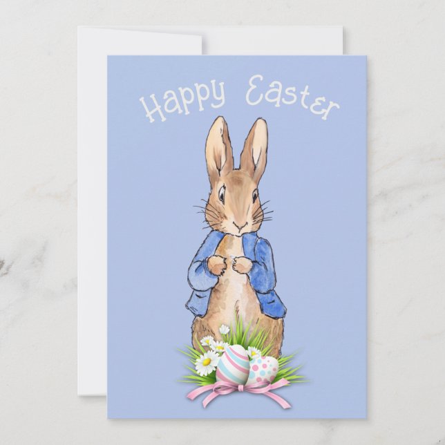 Easter bunny holiday card (Front)