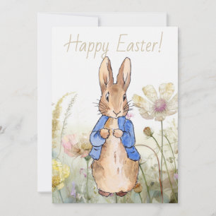 Easter bunny holiday card
