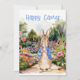 Easter bunny holiday card