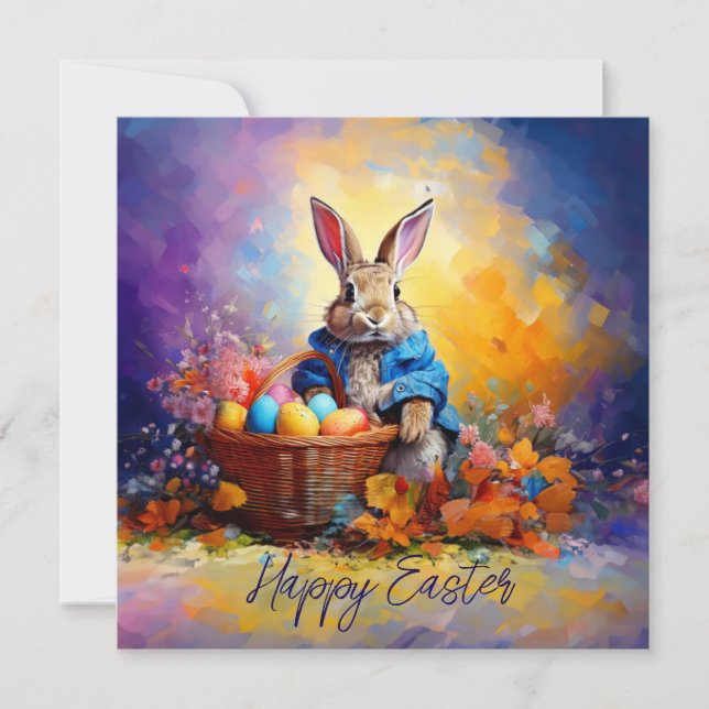Easter Bunny  Holiday Card (Front)