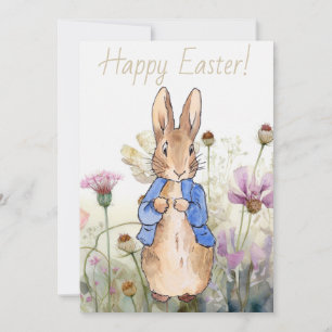 Easter bunny holiday card