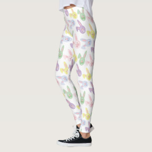 Easter Bunny Holiday pattern womens leggings