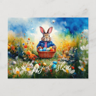 Easter Bunny Holiday Postcard
