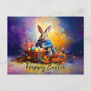 Easter Bunny Holiday Postcard