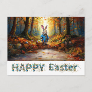 Easter Bunny Holiday Postcard
