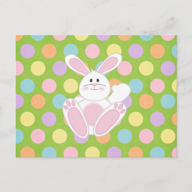 Easter Bunny Holiday Postcard (Front)