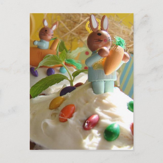 Easter Bunny Holiday Postcard (Front)