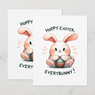Easter Bunny Hoppy Easter, Everybunny! RSVP Card