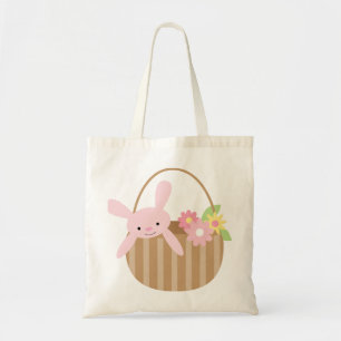 Easter Bunny in a Basket Tote Bag