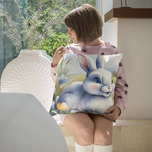 Easter bunny in a garden, Easter Cushion