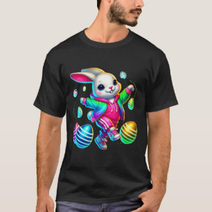 Easter Bunny In Hoodie With Eggs T-Shirt