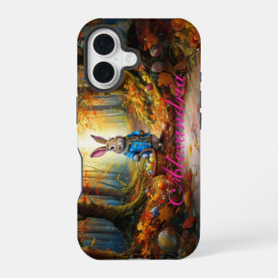 Easter Bunny in the forest iPhone 16 Case