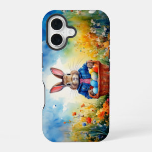 Easter Bunny in the forest iPhone 16 Case
