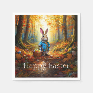 Easter Bunny in the forest Napkin
