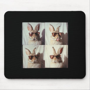 Easter Bunny In The Vintage Photo Machine Style1 Mouse Pad