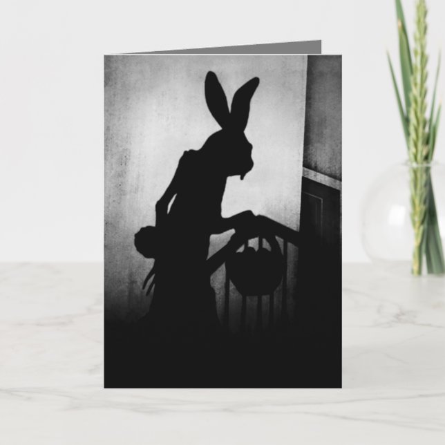 Easter Bunny is Coming Holiday Card (Front)