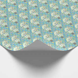 EASTER BUNNY JELLY BEAN DREAMS MOON WRAPPING PAPER