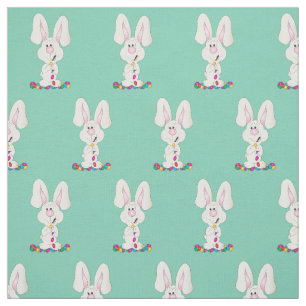 Easter Bunny Jellybean   Changeable Background Fabric