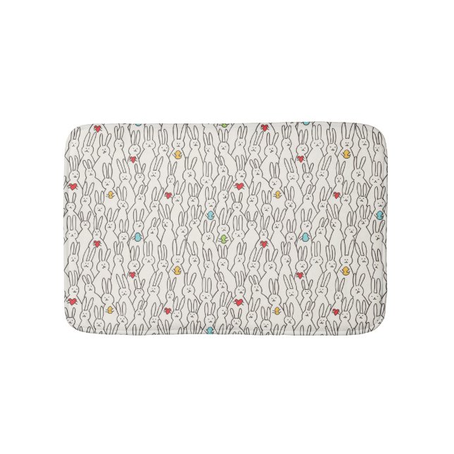Easter Bunny: Joyful Seamless Fun. Bath Mat (Front)