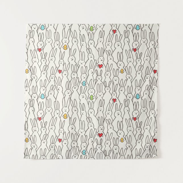 Easter Bunny: Joyful Seamless Fun. Tapestry (Front)