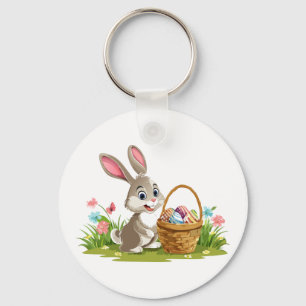 Easter bunny key ring