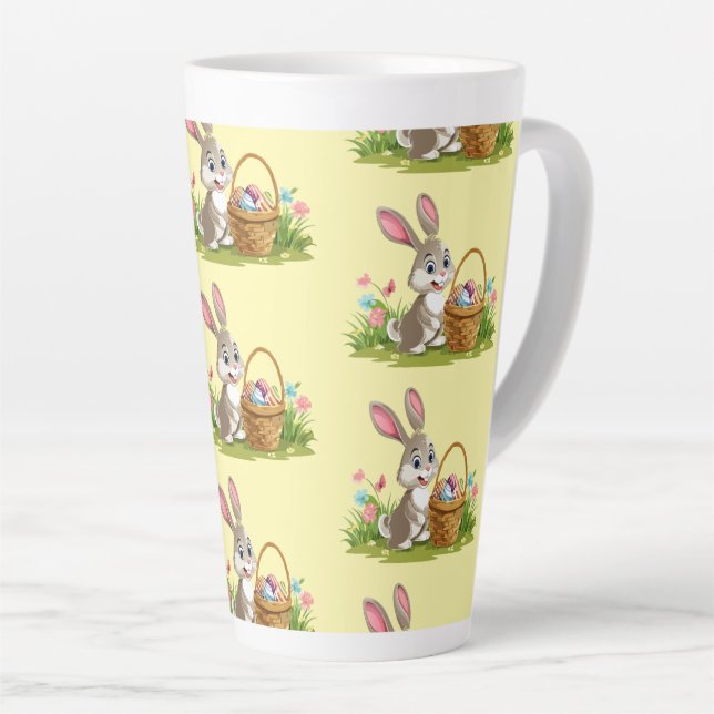 Easter bunny latte mug (Right Angle)