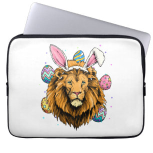 Easter Bunny Lion Easter Lion Laptop Sleeve
