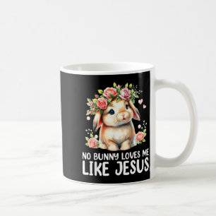 Easter bunny loves like jesus christian kids women coffee mug