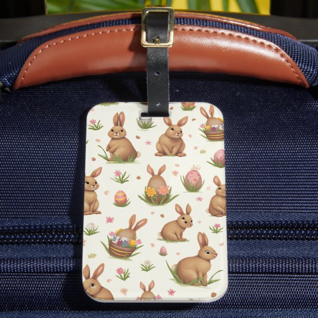 Easter bunny  luggage tag (Front Insitu 2)