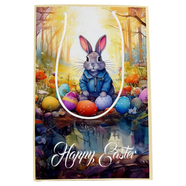 Easter Bunny  Medium Gift Bag (Front)