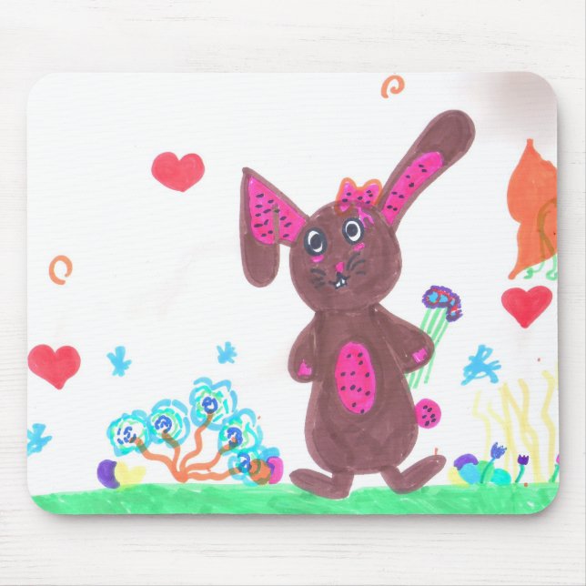 Easter Bunny Mouse Pad (Front)