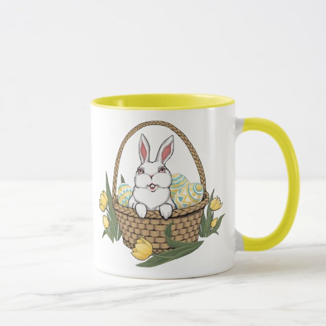 Easter Bunny Mug Coffee Cup Easter Bunny Cup (Right)