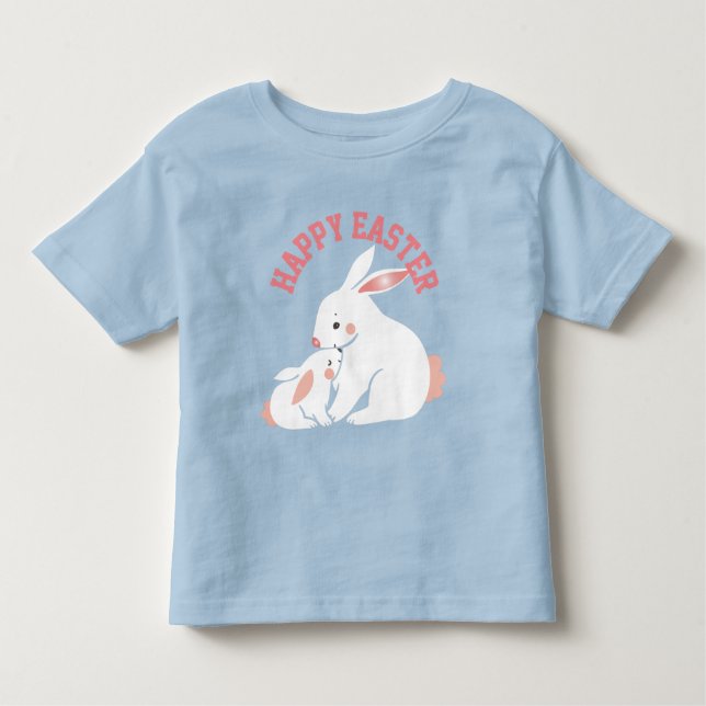 Easter Bunny Mum and Baby Toddler T-Shirt (Front)