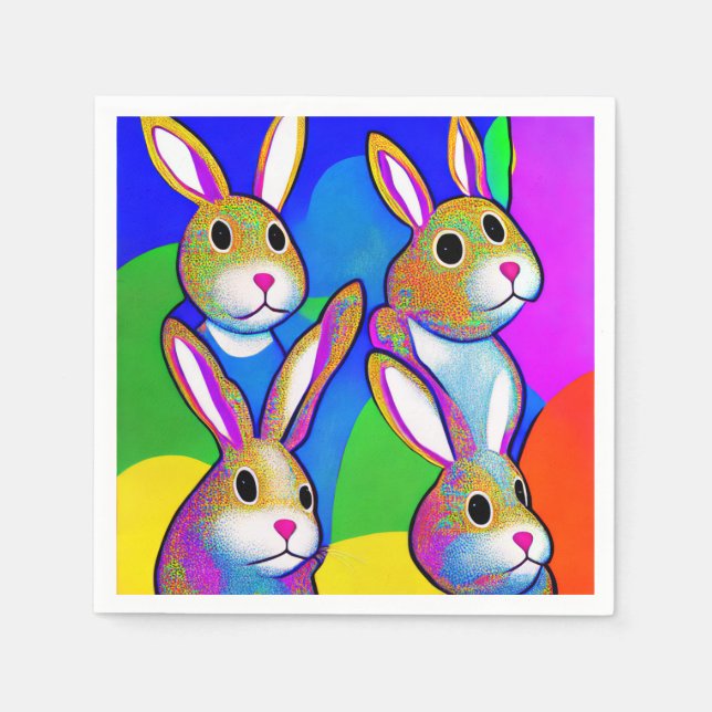 Easter Bunny Napkins (Front)