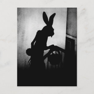 Easter Bunny Nosferatu Shadow Postcard