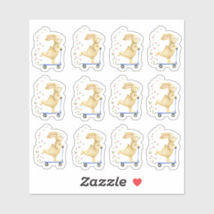 Easter Bunny On A Scooter