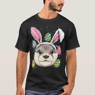 Easter Bunny Otter  Funny Easter Otter Gifts T-Shirt