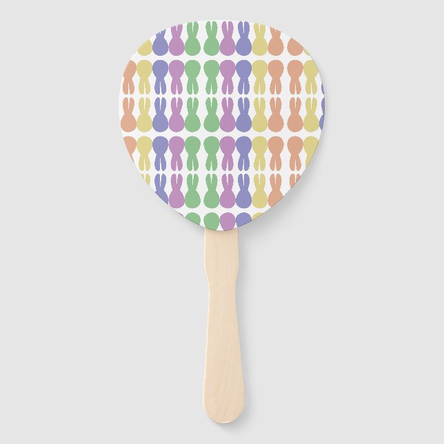 Easter bunny paddle fan (Front)