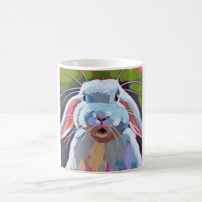 Easter Bunny Painting - Gift for Easter Holiday Coffee Mug (Center)