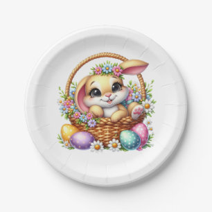 Easter Bunny Paper Plate