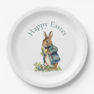 Easter bunny paper plate