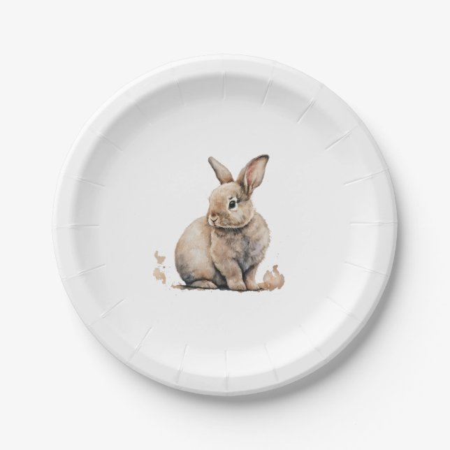 Easter Bunny        Paper Plate (Front)