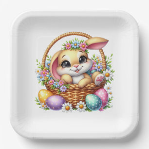 Easter Bunny Paper Plate