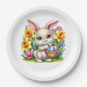 Easter Bunny Paper Plate