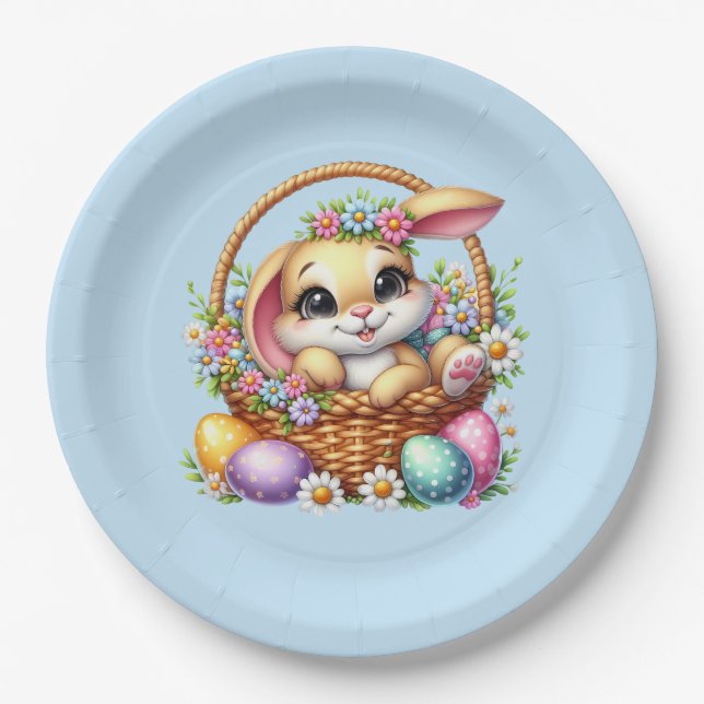 Easter Bunny  Paper Plate (Front)
