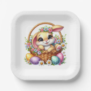 Easter Bunny Paper Plate